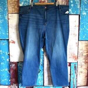 Women's Old Navy Mid-Rise Power Slim Straight Jeans SIZE 30 Willow NEW